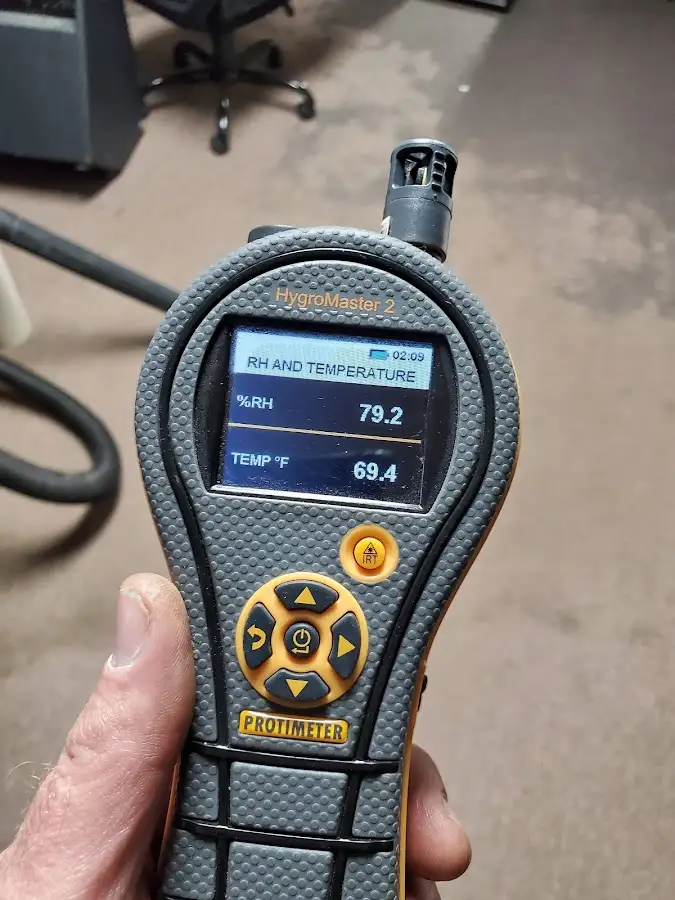 Moisture meter humidity assessment for Fire & Smoke Damage Restoration in White City
